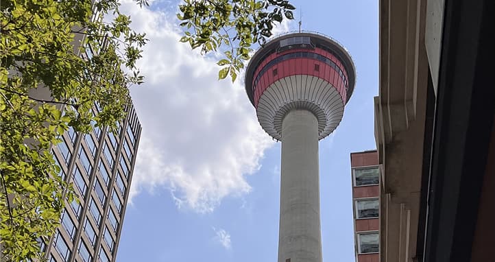 Downtown Calgary City Tower observation deck