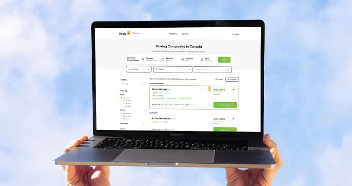 Boxly marketplace for finding movers across Canada