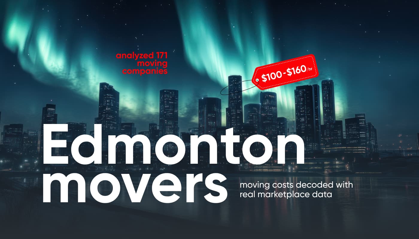 Edmonton movers guide - 164 moving companies compared with rates from $100 to $169 per hour