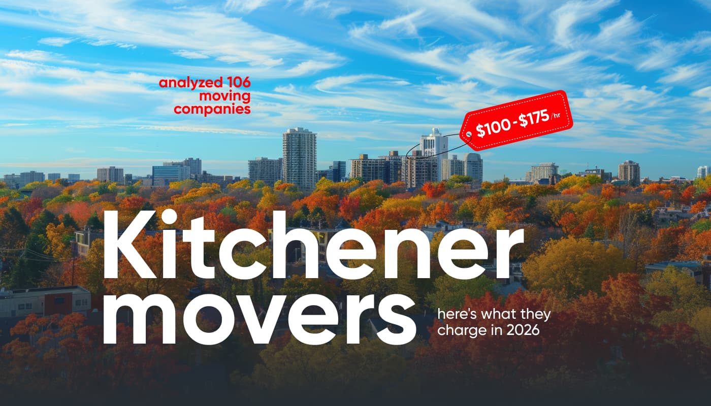 Kitchener movers guide - 94 moving companies compared with rates from $100 to $169.99 per hour