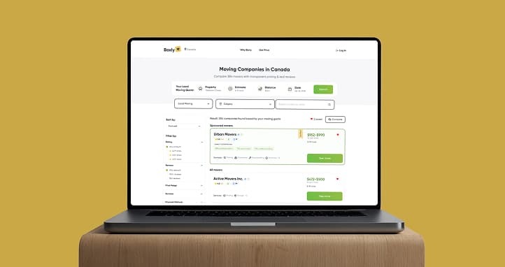 Boxly platform for finding, comparing, and hiring movers across Canada