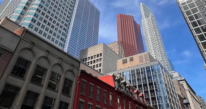 Downtown Toronto skyline and central historic district