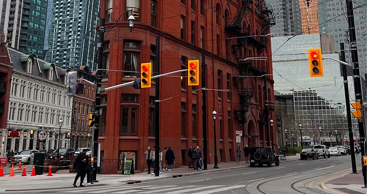 St. Lawrence Market area neighbourhood in Toronto near downtown