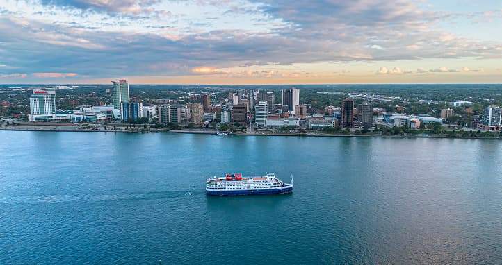 Panoramic view of Windsor, Ontario