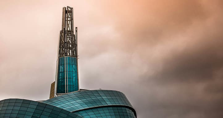 Canadian Museum for Human Rights iconic architectural landmark in Winnipeg