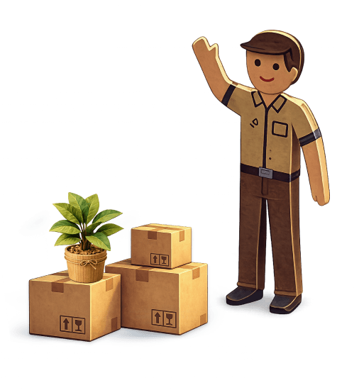 Boxly mover with boxes