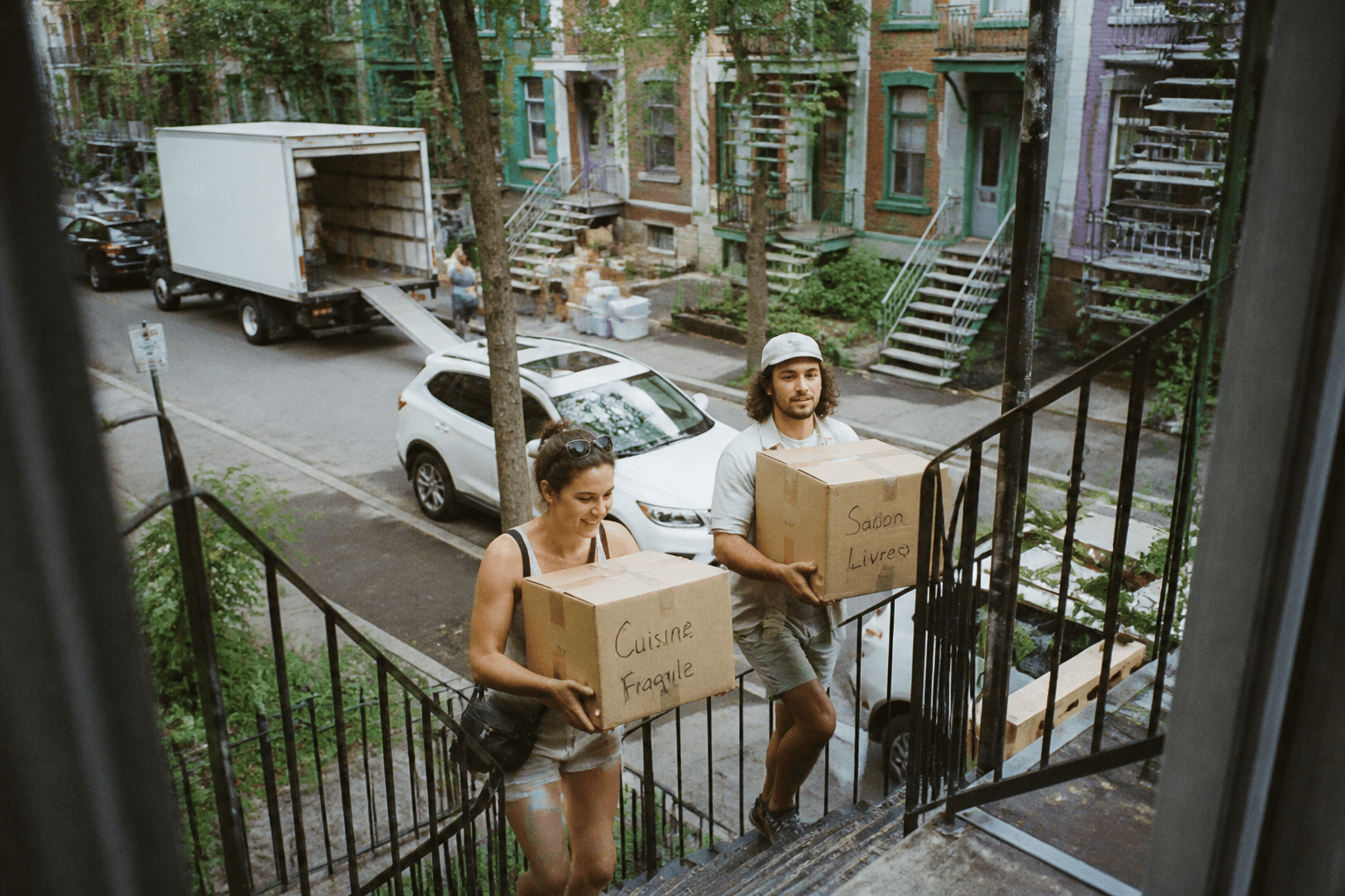 Quebec July 1, 2026 move: booking, packing, and utility transfer plan for Montreal & Quebec City in montreal — editorial photograph