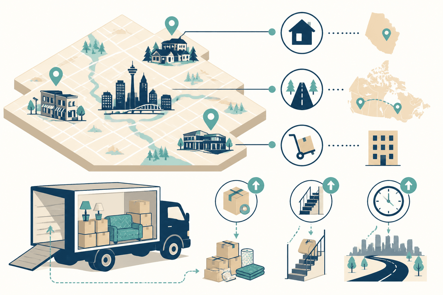 Average Moving Costs in Canada (2026): What Affects Calgary Prices in calgary — editorial photograph
