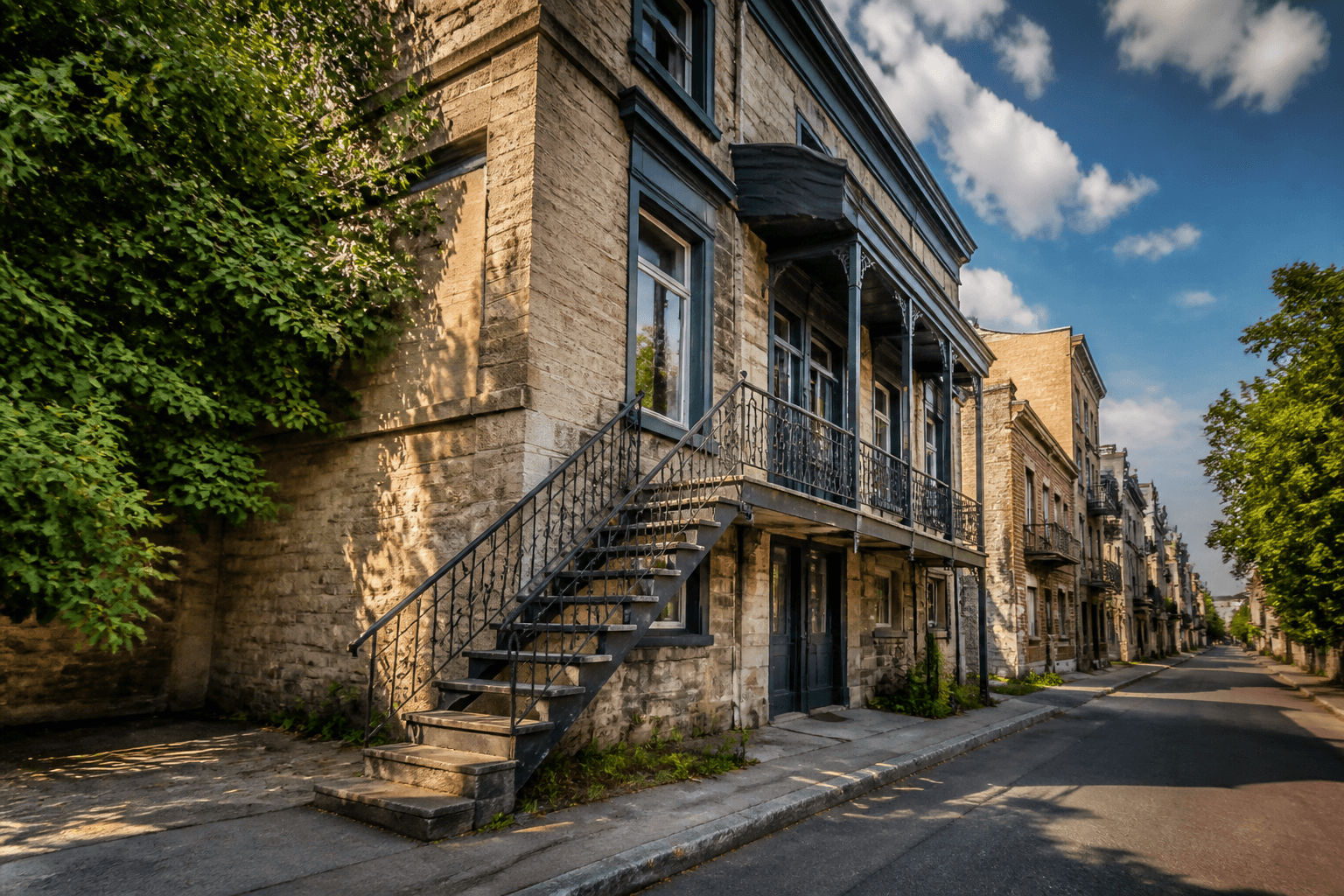 Moving on July 1 (Canada Day) from Montréal to Québec City: timing, parking, elevators & paperwork in quebec — editorial photograph