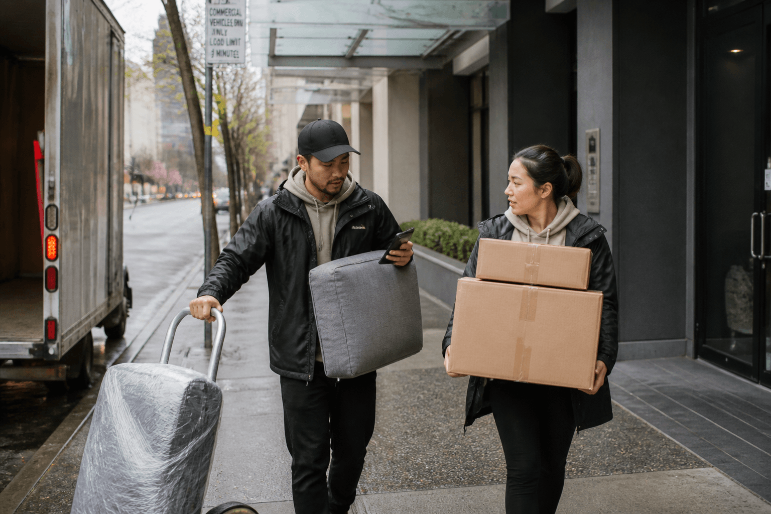 Vancouver September 1 Moving Day 2026: Traffic, Ferries, and Arrival Delays in vancouver — editorial photograph